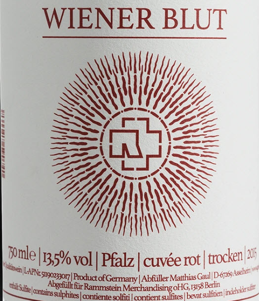 RAMMSTEIN ROTWEIN ”WIENER BLUT” CUVÉE 13,5 % 0,7l